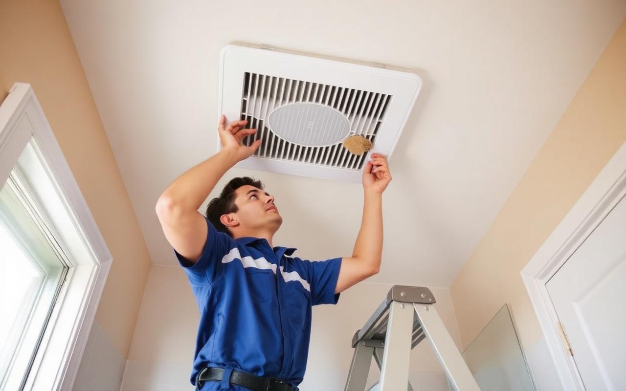 Bathroom vent cleaning service in the Inland Empire
